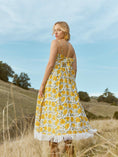Load image into Gallery viewer, Gavin Fringe Midi Dress - Cream/Canary Floral print