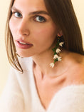 Load image into Gallery viewer, Jasmine Flower Beaded Drop Earrings