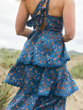 Load image into Gallery viewer, Emma Tiered Dress - Blue Floral Spritz