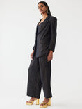 Load image into Gallery viewer, Sloan Blazer - Black Lurex Stripe