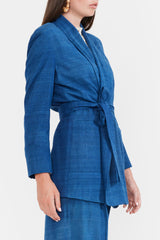 Blazer With Waist Tie