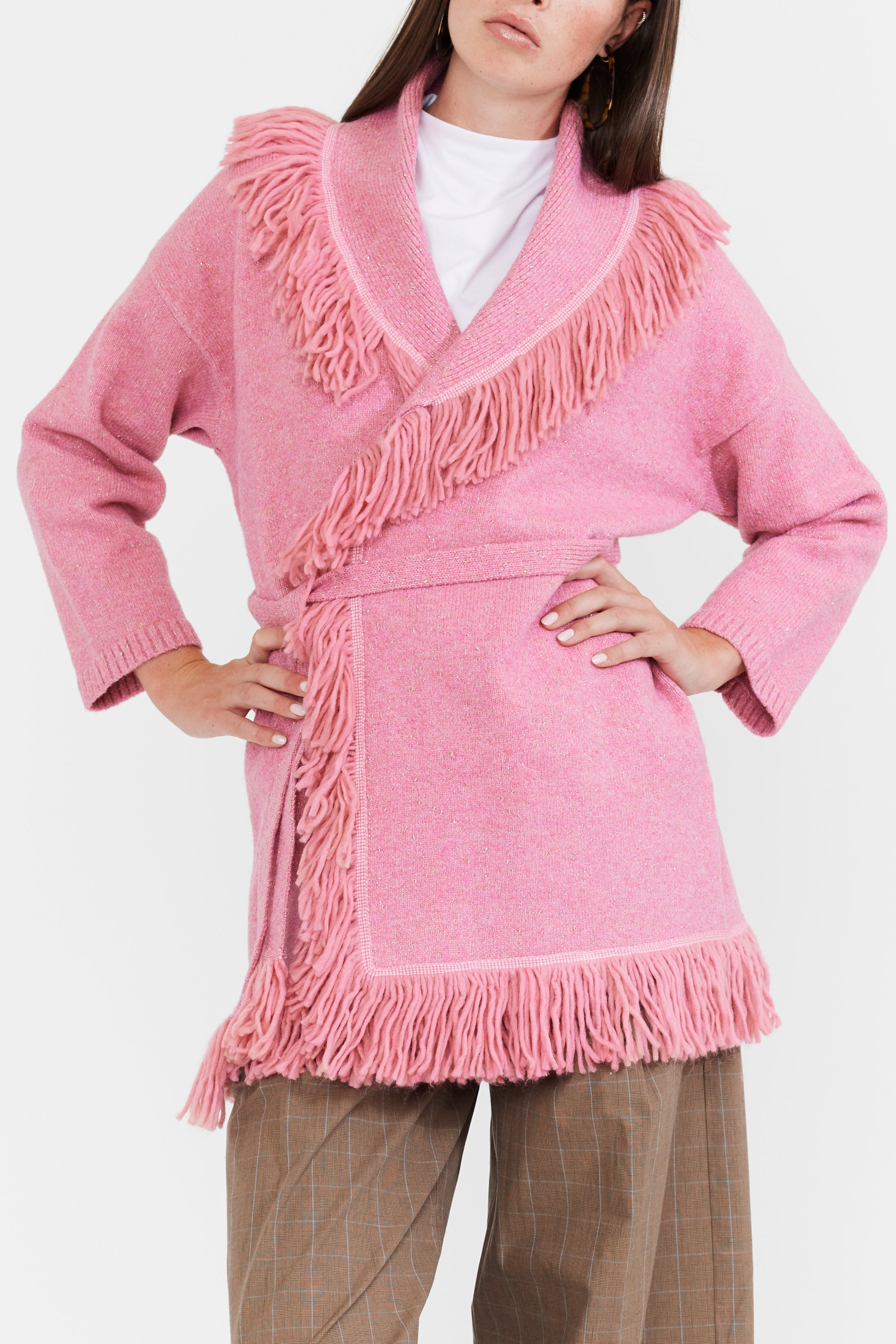 Tatiana Fringe Wrap Cardigan