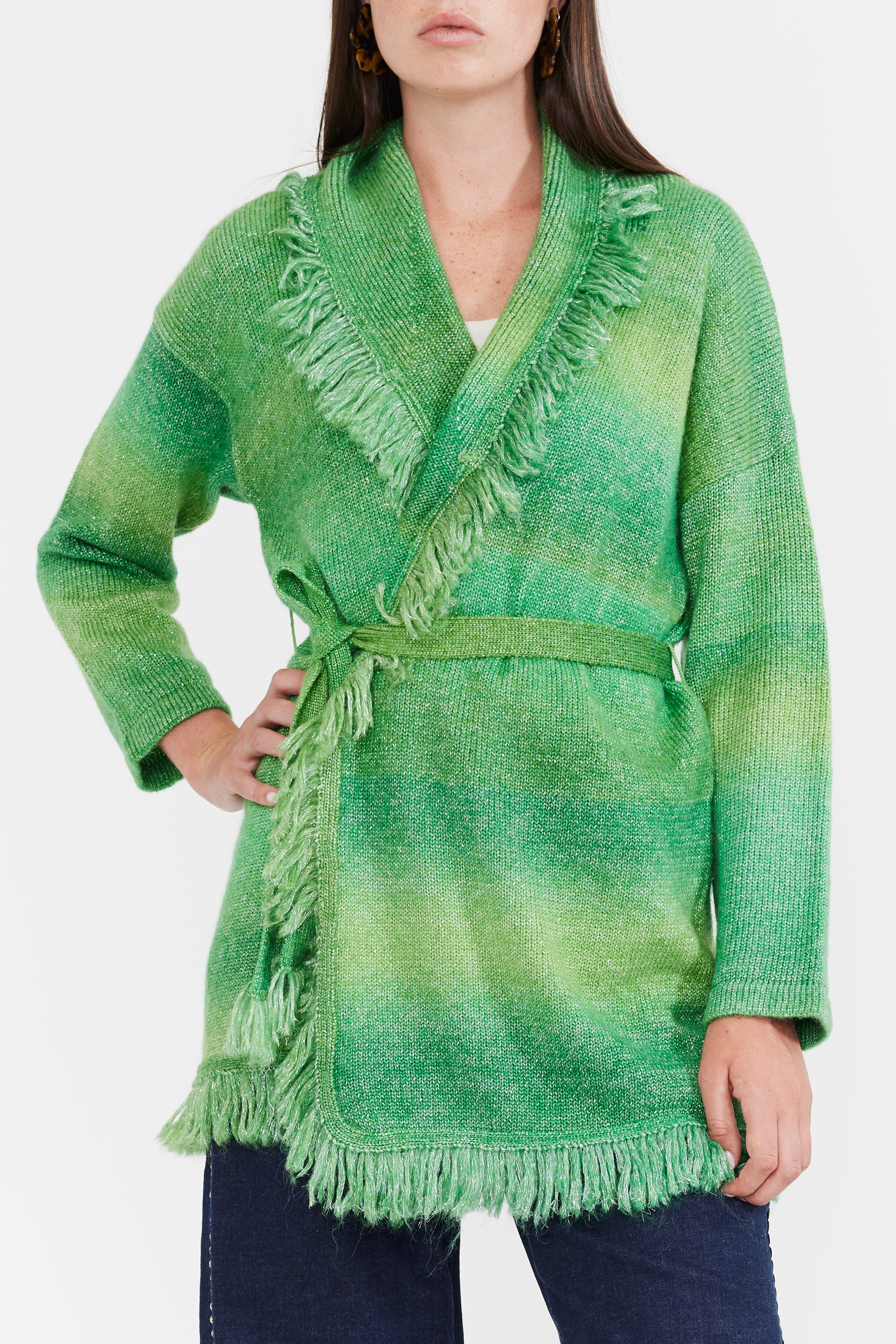 Tatiana Fringe Wrap Cardigan