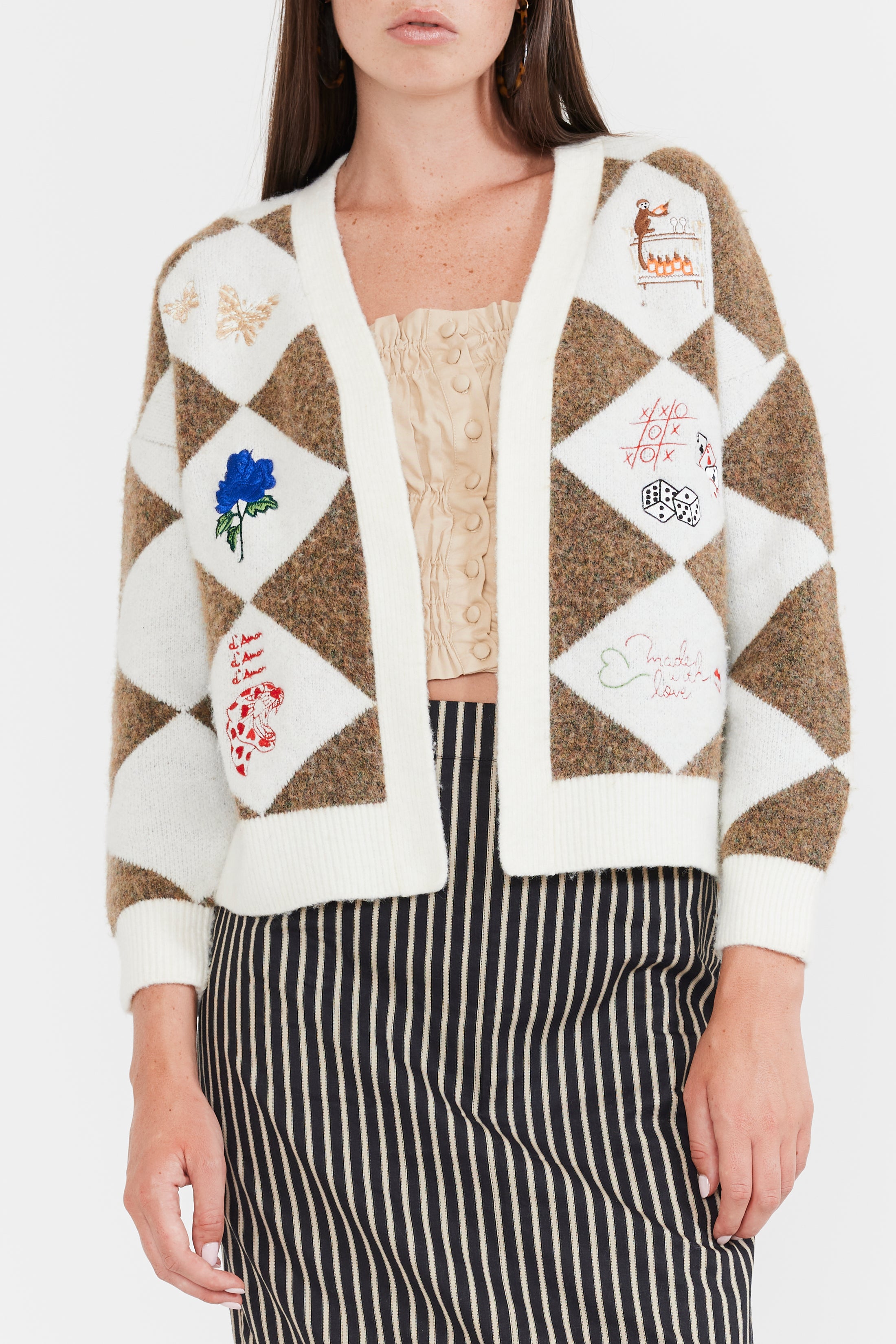 Argyle Party Cardigan