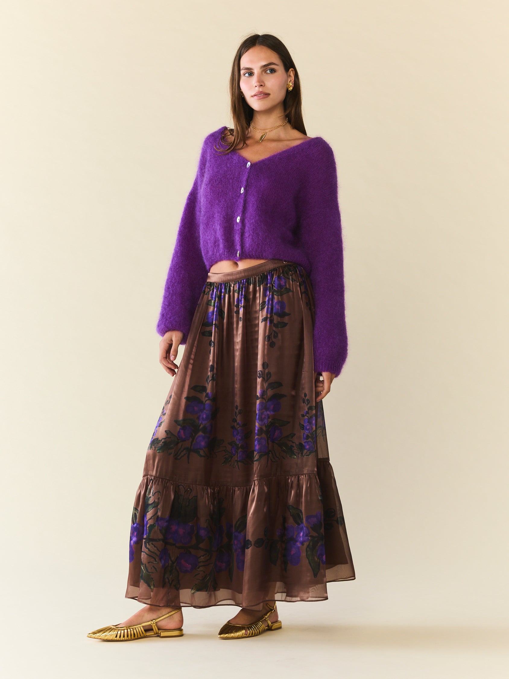 American Dreams Purple Cardigan