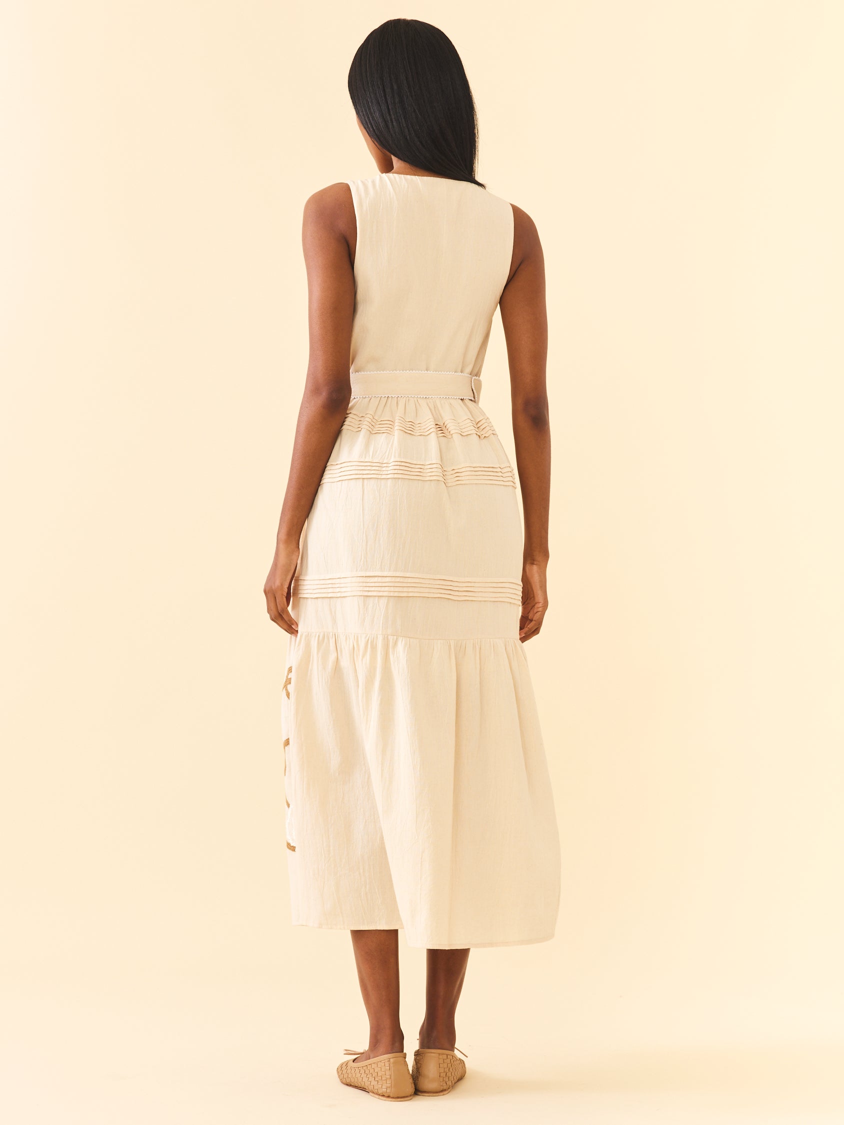 ワンピース marno sophia dress marno Sophia dress white