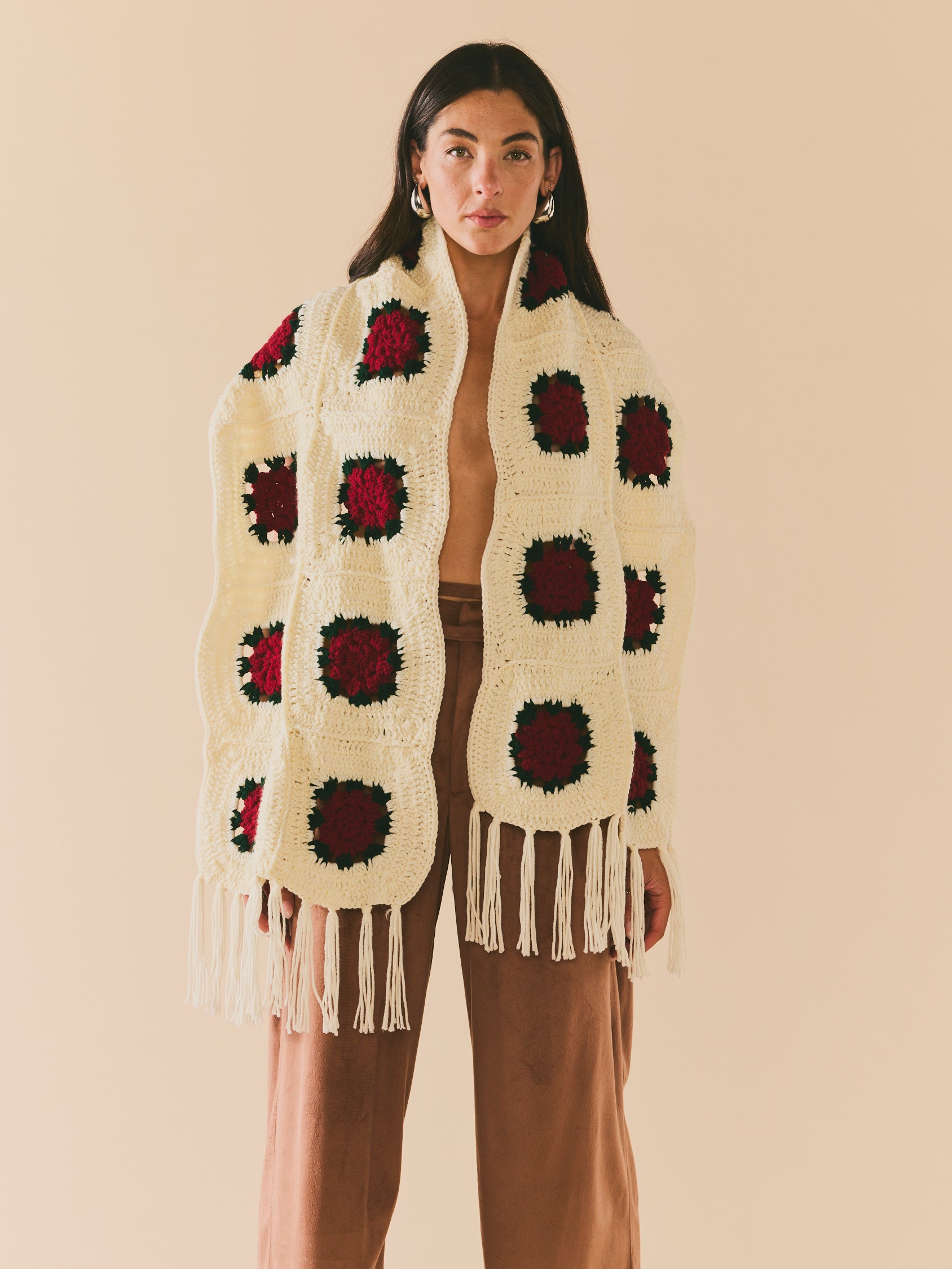 Round Top Rose Scarf