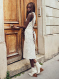 Load image into Gallery viewer, Ilona Midi Dress - Ivory Crochet Lace
