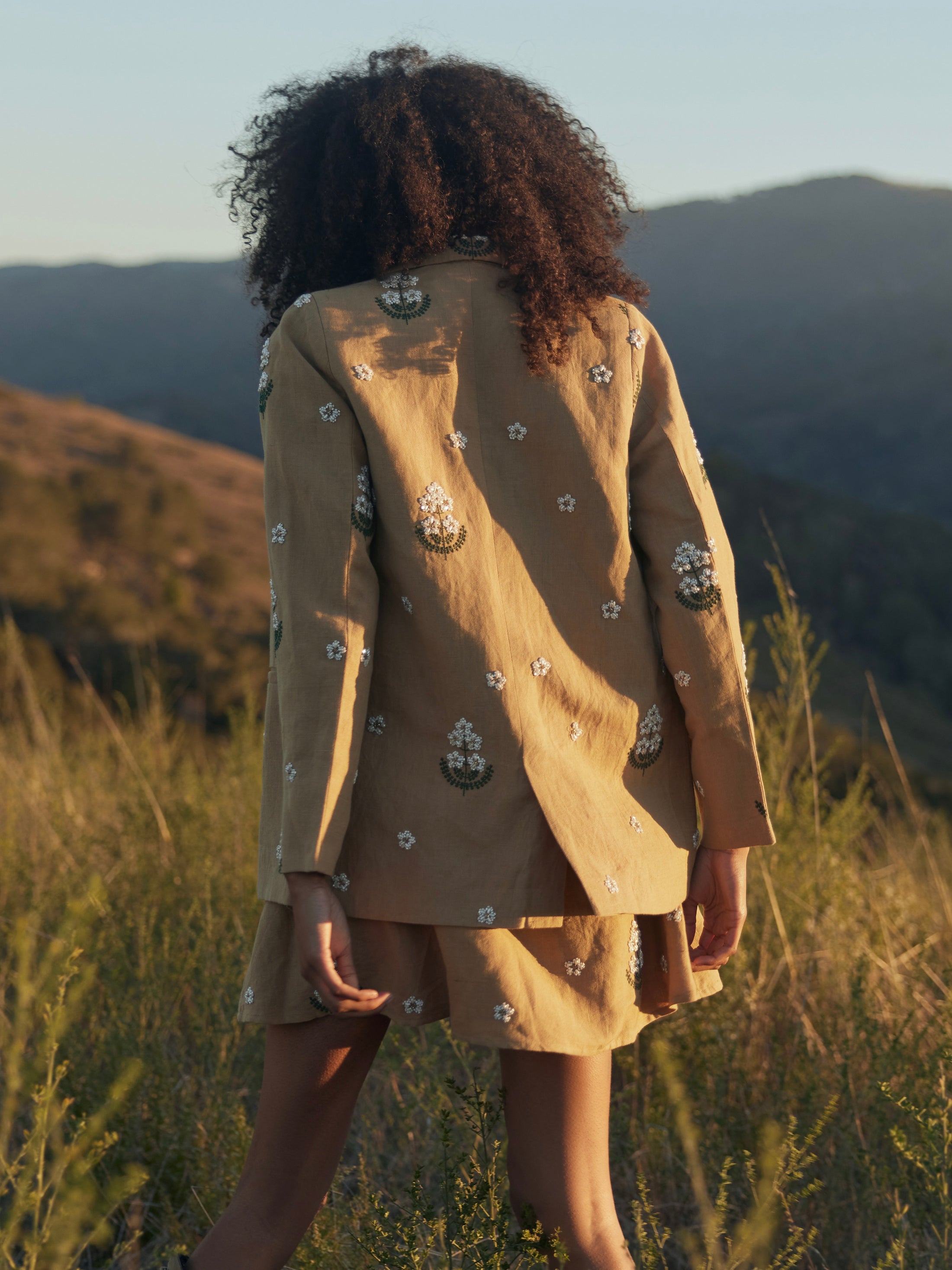 Meadow Embroidered Beaded Blazer