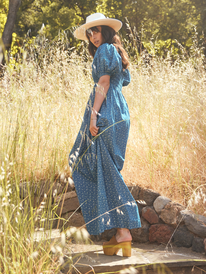 Aurora Puff Sleeve Maxi Dress