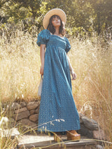 Aurora Puff Sleeve Maxi Dress