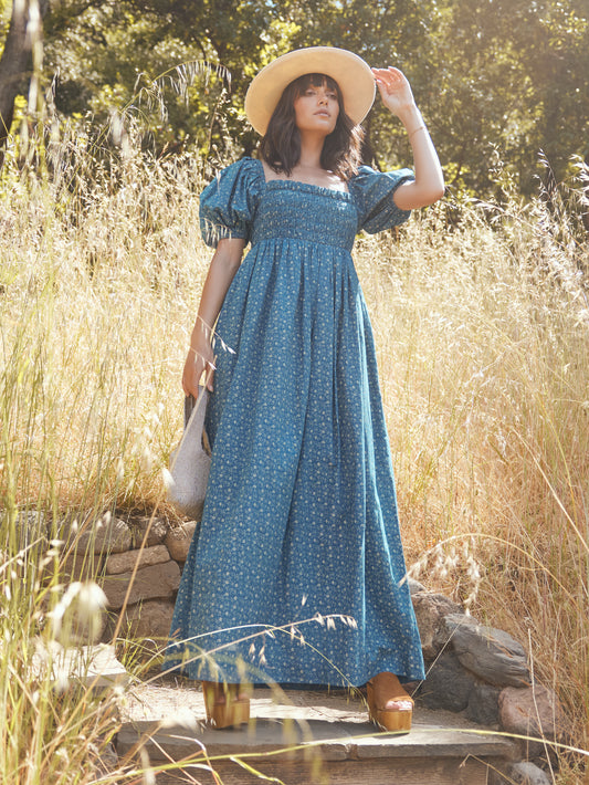 Aurora Puff Sleeve Maxi Dress