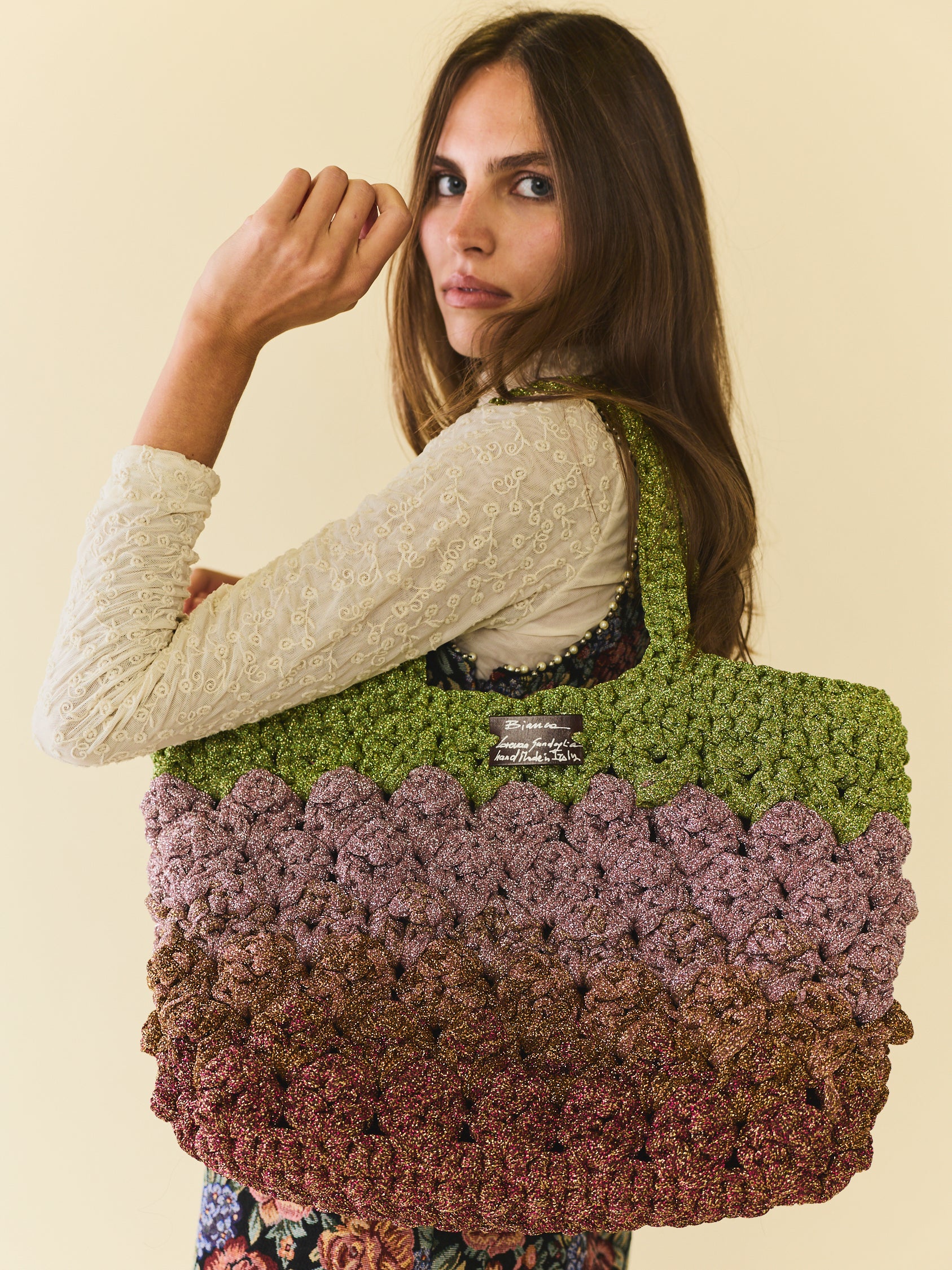 Multi-Colored Tote Hangbag