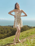 Load image into Gallery viewer, Katty Beaded Embroidered Mini Dress With Puka Fringe
