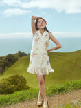 Load image into Gallery viewer, Eirinie Beaded Embroidered Vest Mini Dress
