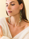 Load image into Gallery viewer, Daisy Flower Beaded Drop Earrings
