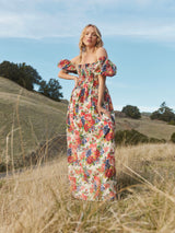 Aurora Puff Sleeve Maxi Dress