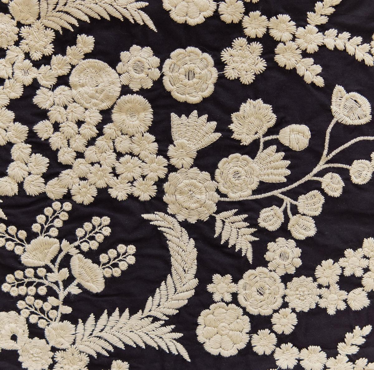 Doris Embroidered Fringe Midi Dress