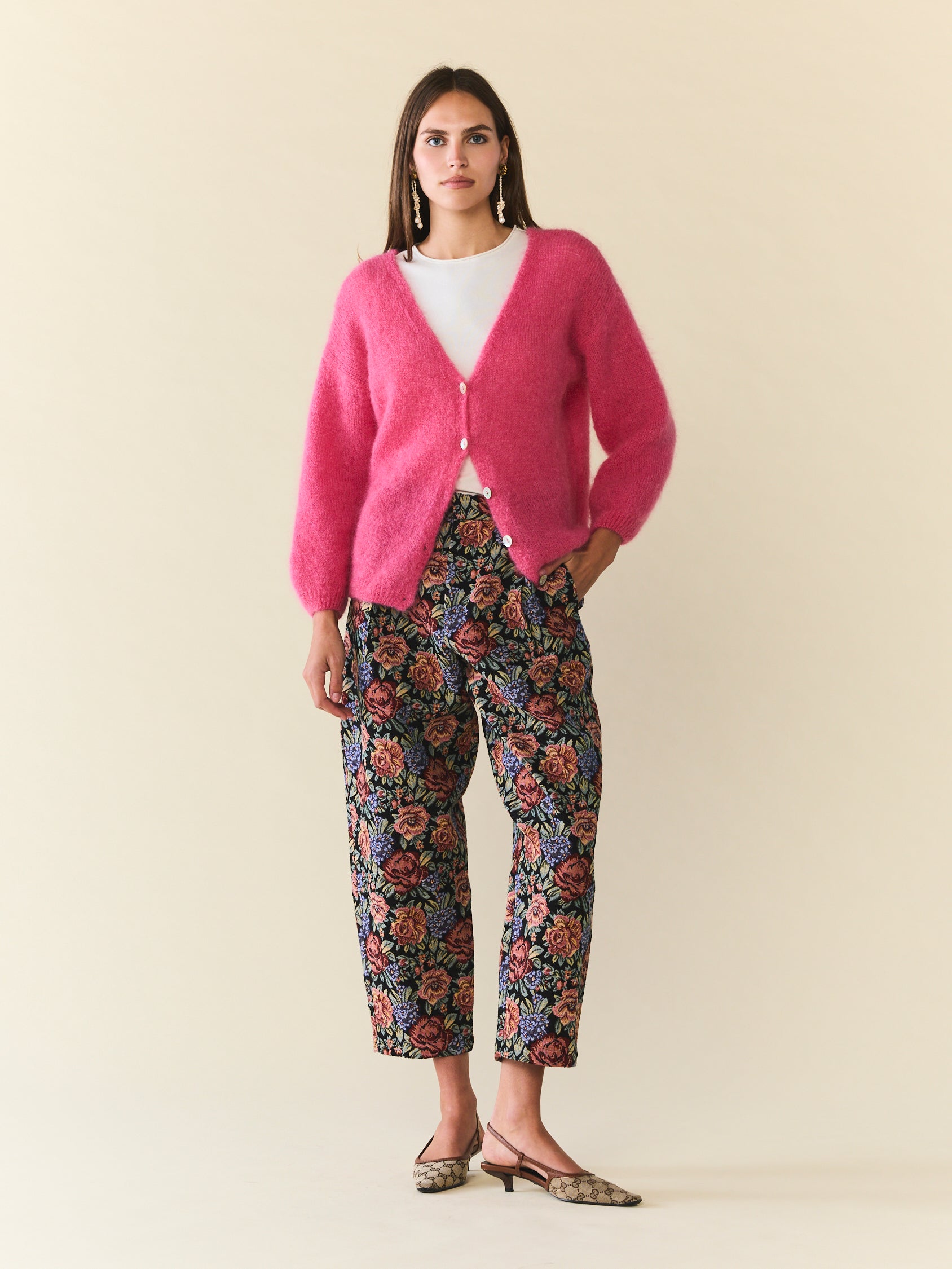 American Dreams Hot Pink Cardigan