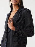 Load image into Gallery viewer, Sloan Blazer - Black Lurex Stripe
