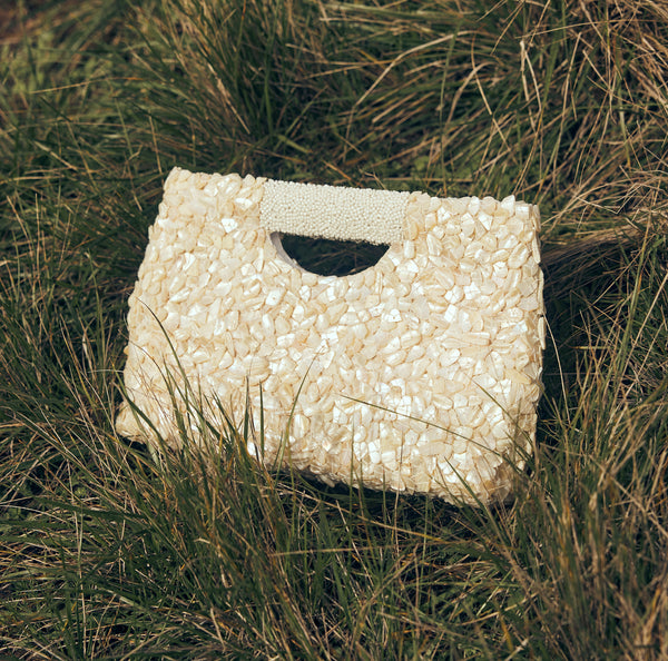 Tiana Designs x EDDY Beaded Shell Handbag
