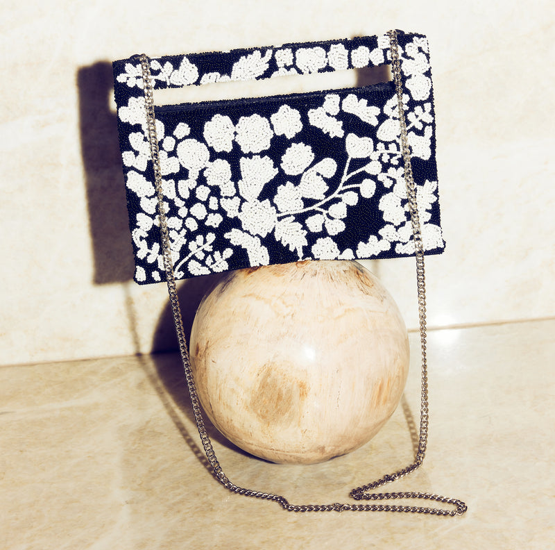 Tiana Designs x EDDY Floral Beaded Handbag